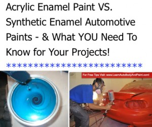 Acrylic enamel paint jobs - Synthetic enamel paint job from home!