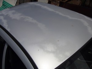 Faded Clear Coat on Roof of Car
