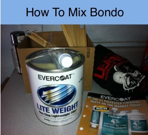 how to mix bondo