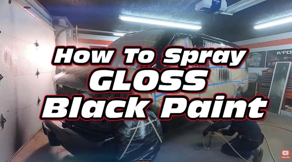 How To Spray GLOSS Black Paint Single Stage Two Tone