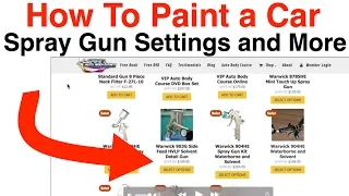 How To Paint a Car - Spray Gun PSI Settings and More!