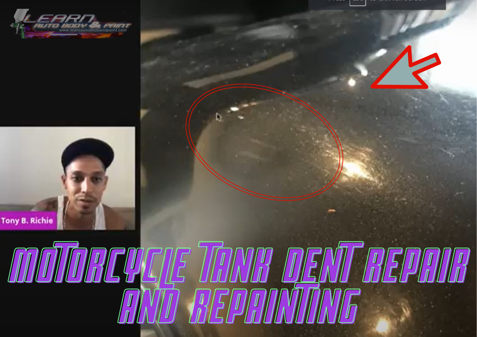 Repairing and Painting a Dented Motorcycle Tank Auto Body Q&A