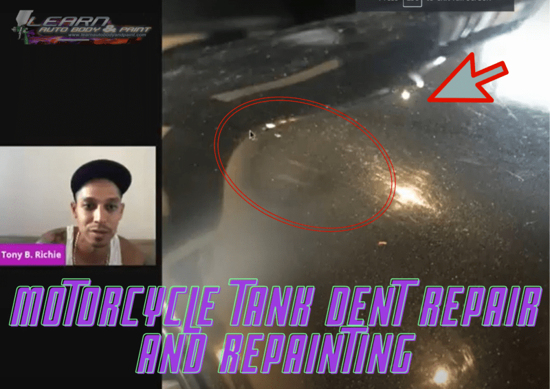 Repairing and Painting a Dented Motorcycle Tank Auto Body Q&A