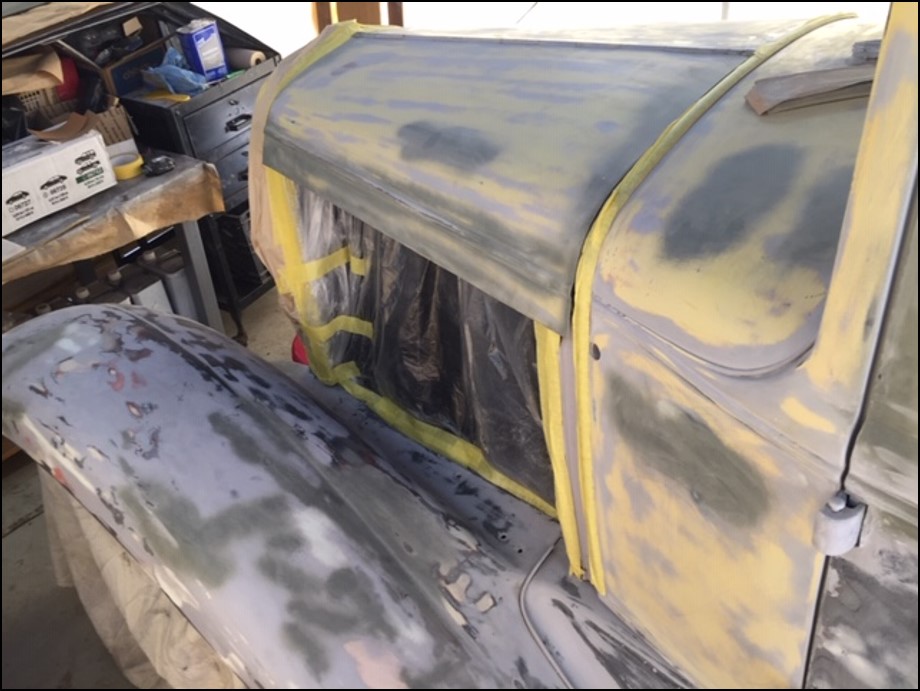 Ford Model A sanded before primer