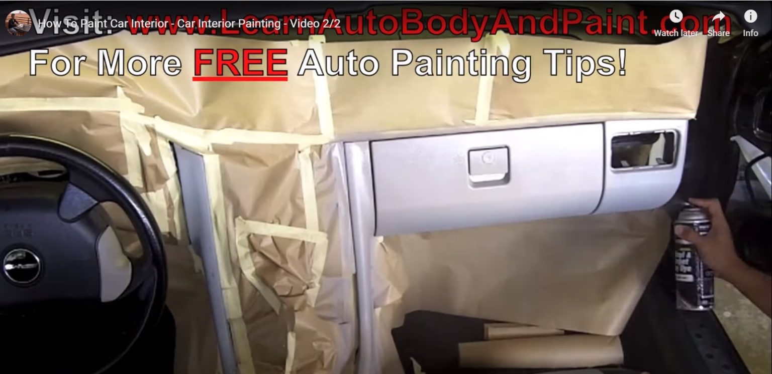 How To Paint Your Car Interior Car Interior Painting Tips!