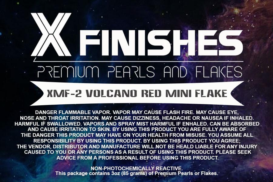 X Finishes Volcano Red Mini Flake