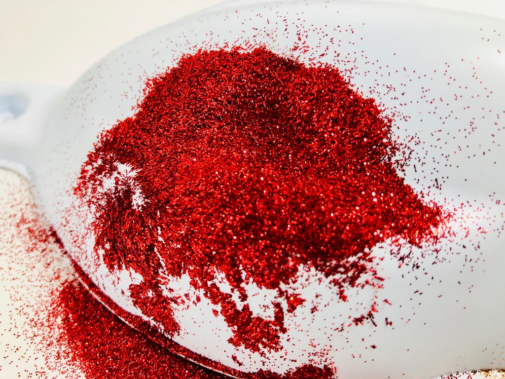 X Finishes Volcano Red Mini Flake on Zoolaa